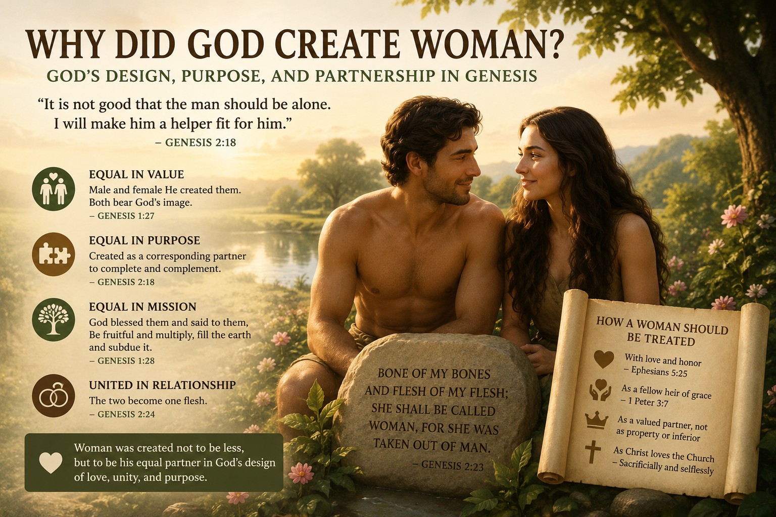 why did God create woman